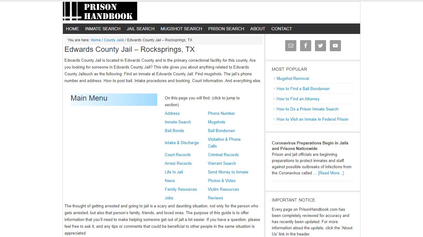 Edwards County Jail – Rocksprings, TX